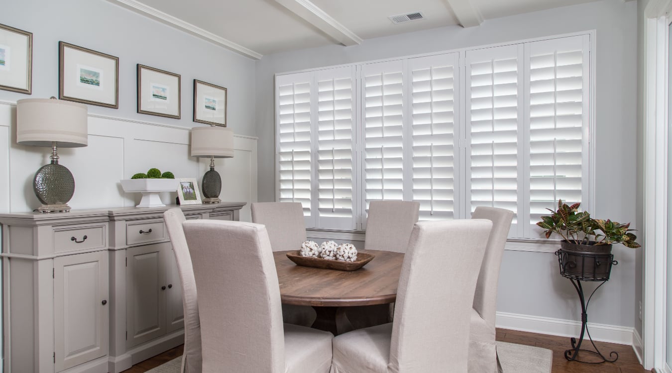 shutters in Austin living room